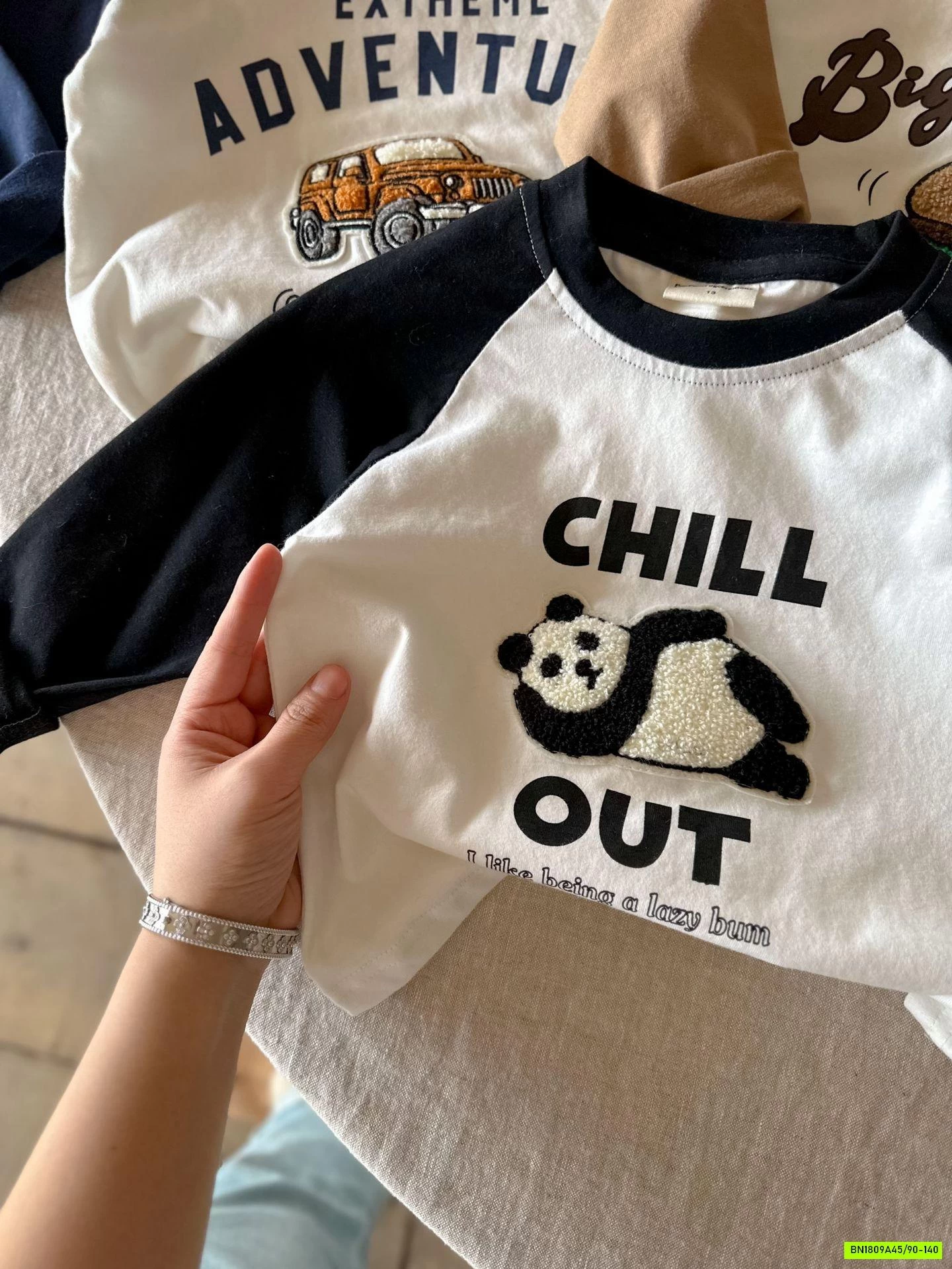 ÁO THUN PHỐI MÀU TAY MMGGBABY