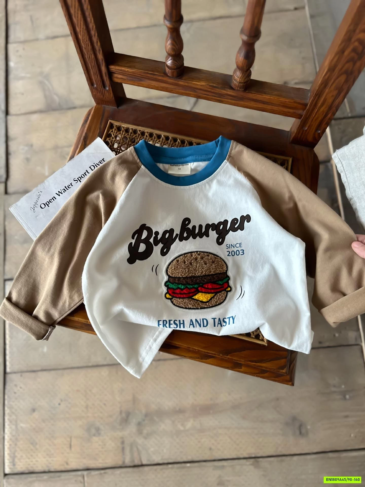 ÁO THUN PHỐI MÀU TAY MMGGBABY