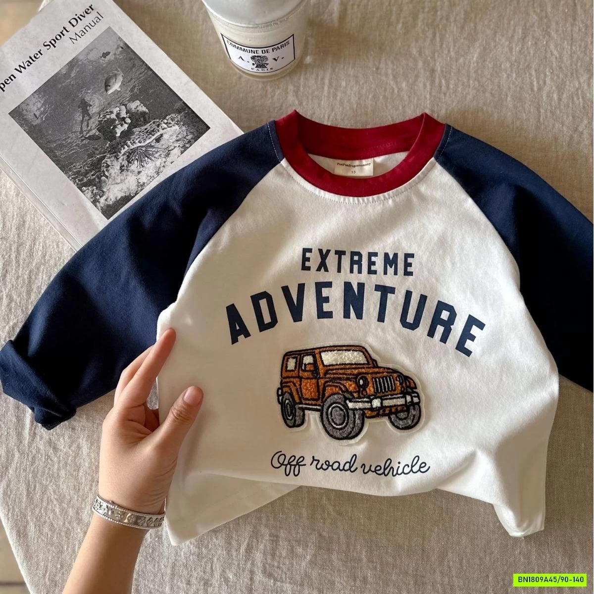 ÁO THUN PHỐI MÀU TAY MMGGBABY