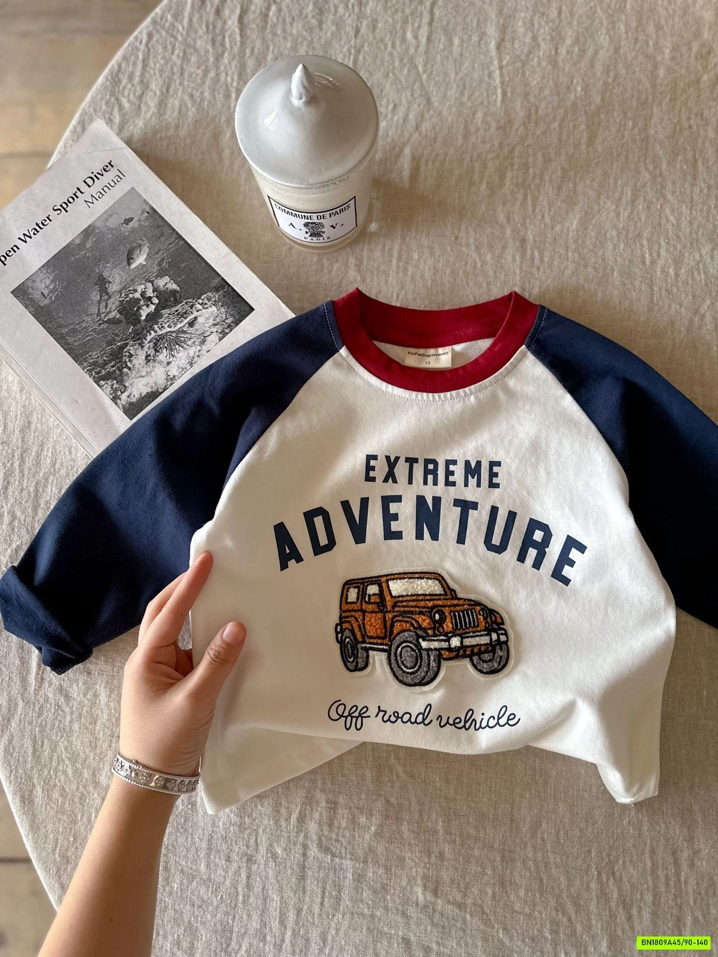 ÁO THUN PHỐI MÀU TAY MMGGBABY