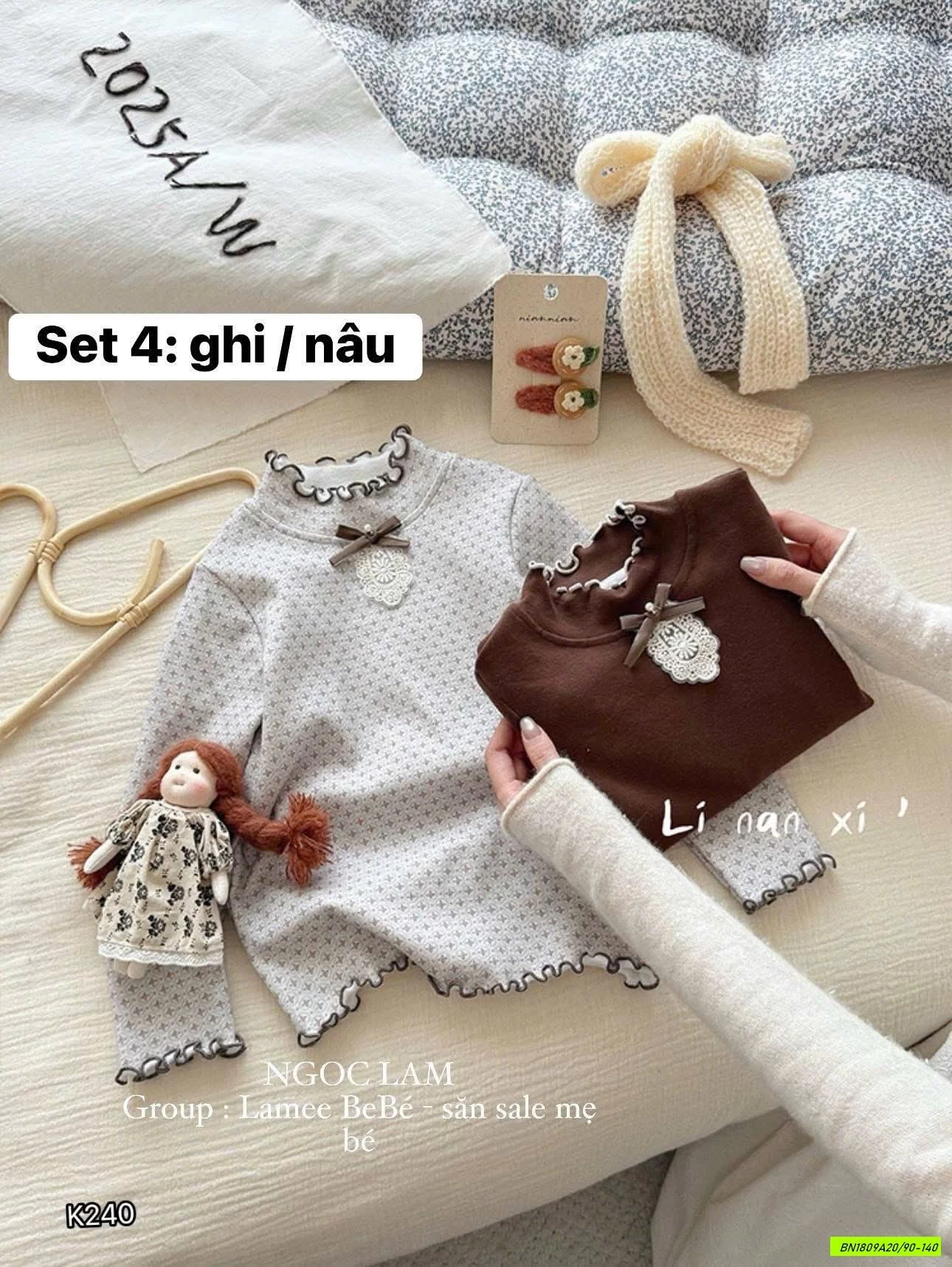 SÉT 2 ÁO GIỮ NHIỆT LINANXI