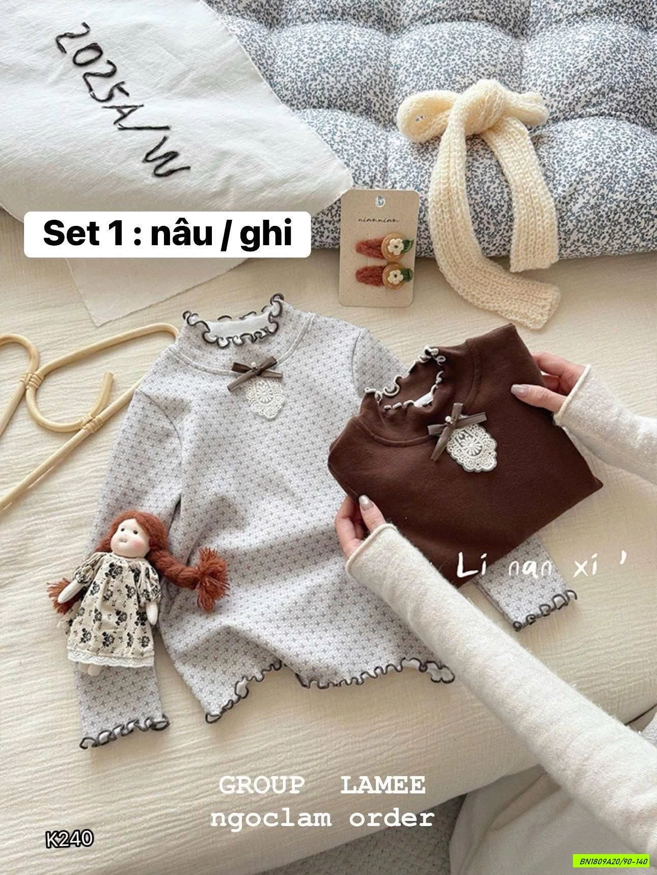 SÉT 2 ÁO GIỮ NHIỆT LINANXI