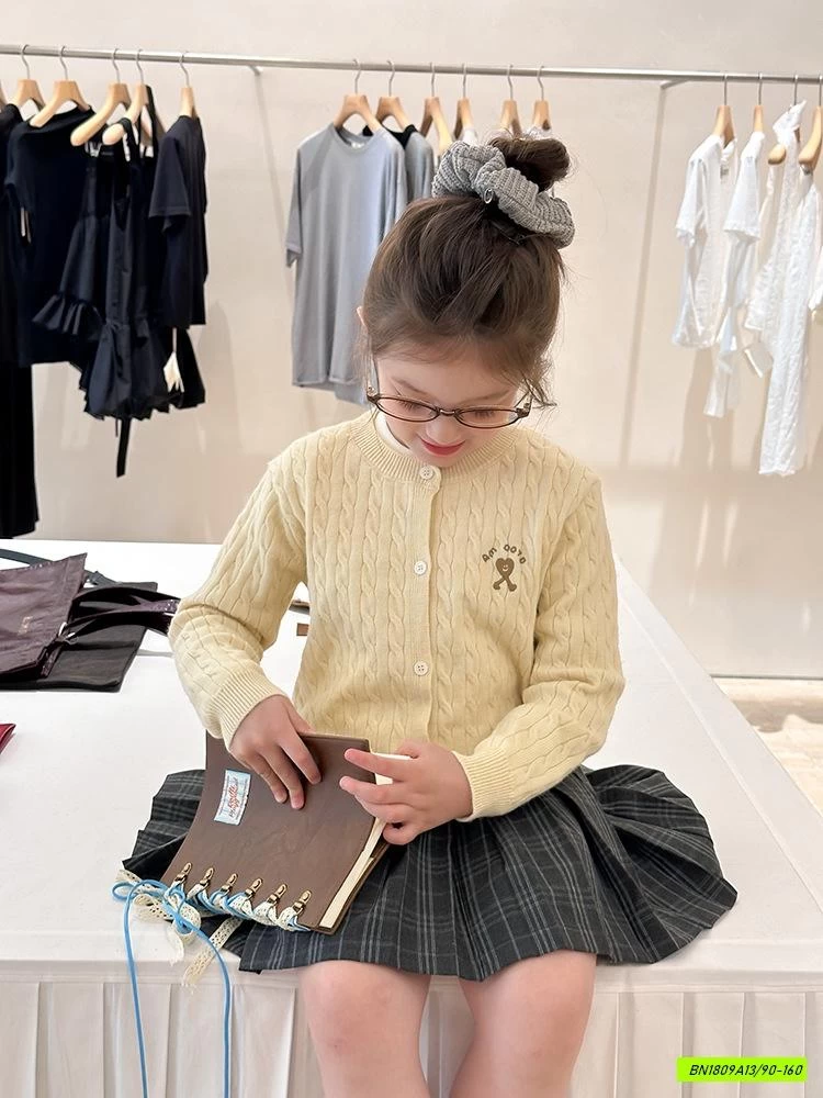 CARDIGAN LEN VẶN THỪNG 25G096 AMBB