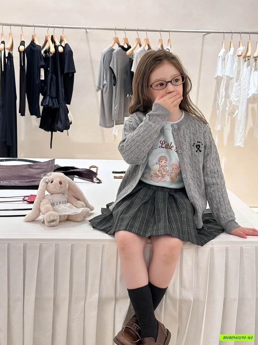 CARDIGAN LEN VẶN THỪNG 25G096 AMBB