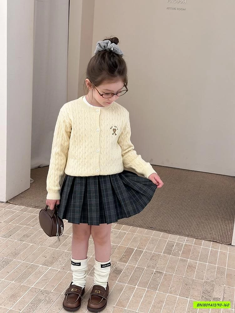 CARDIGAN LEN VẶN THỪNG 25G096 AMBB