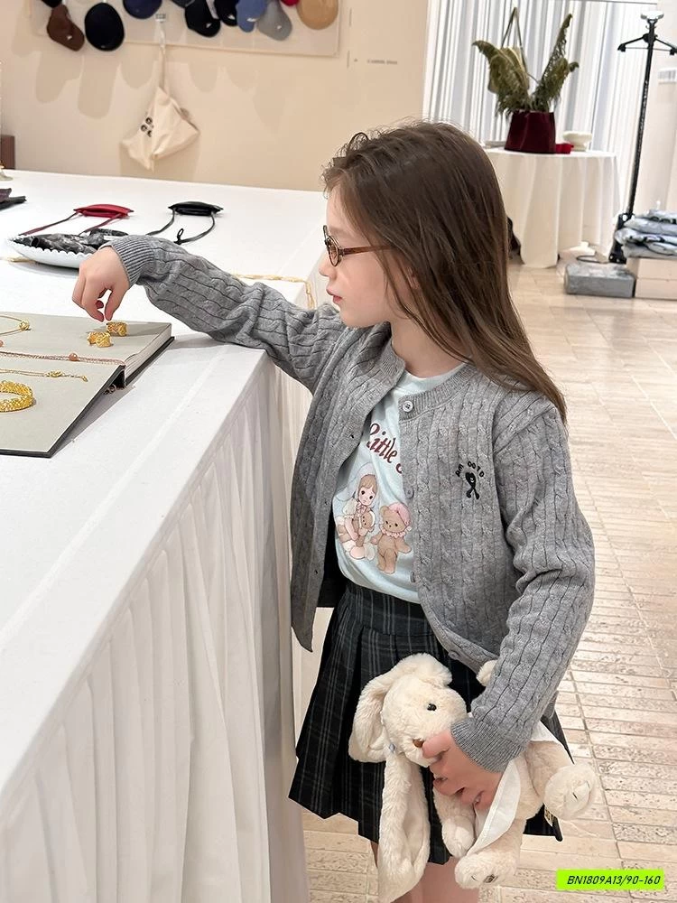 CARDIGAN LEN VẶN THỪNG 25G096 AMBB