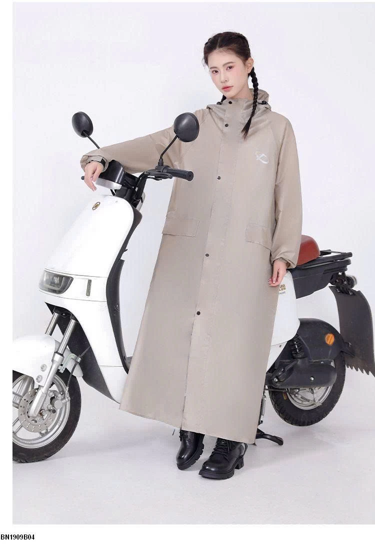 Áo mưa măng tô dáng rộng