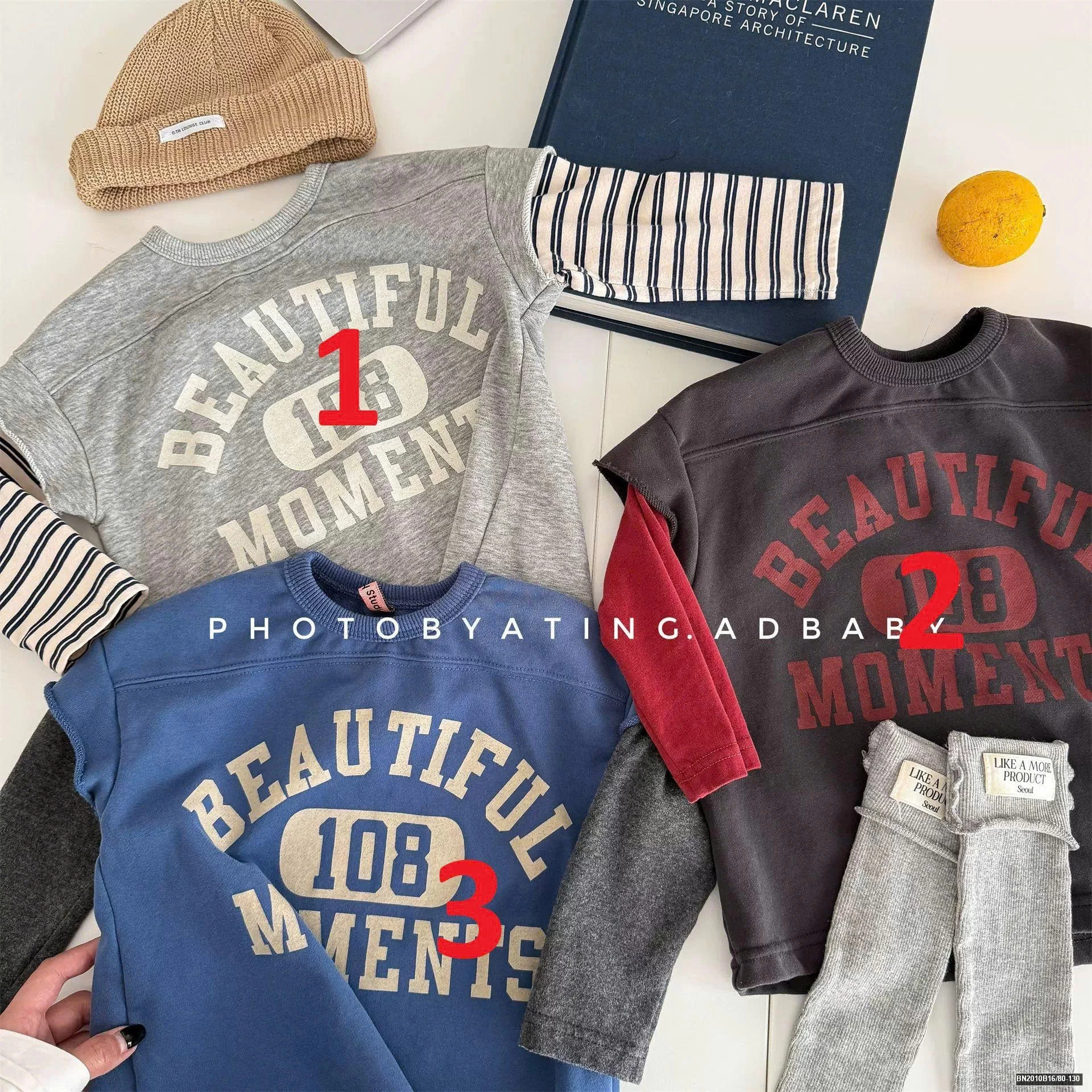 ÁO THUN TAY NỐI SỐ 108 ADBABY