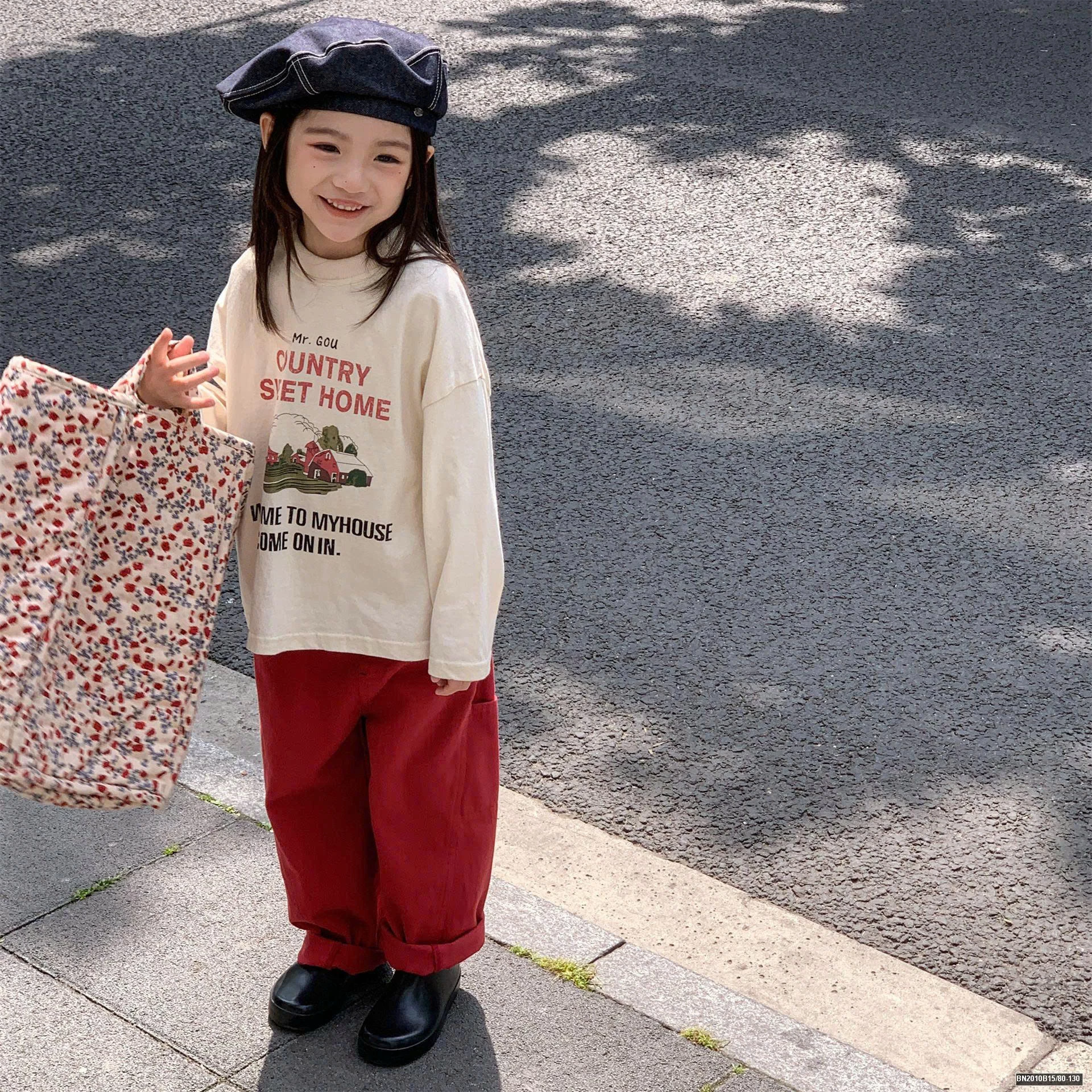 ÁO THUN CHỮ SWEETHOME DÀI TAY ADBABY