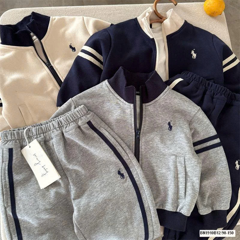 BỘ NỈ KÉO KHÓA LOGO NGỰA MMY  50710