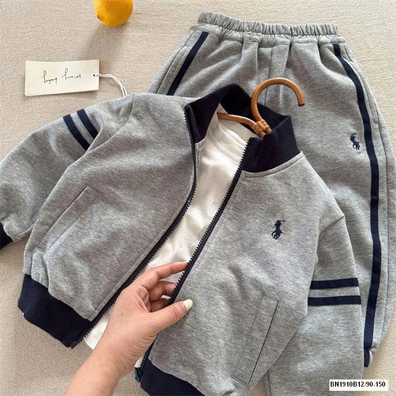 BỘ NỈ KÉO KHÓA LOGO NGỰA MMY  50710