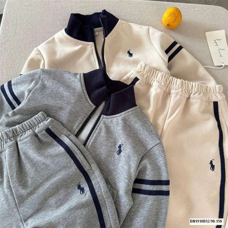 BỘ NỈ KÉO KHÓA LOGO NGỰA MMY  50710