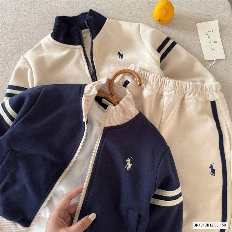 BỘ NỈ KÉO KHÓA LOGO NGỰA MMY 50710