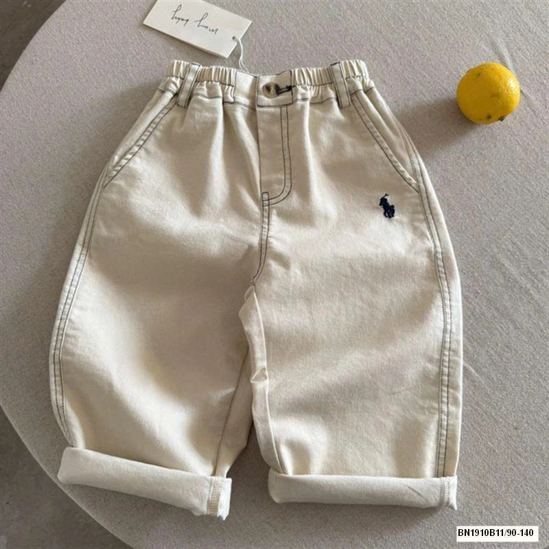 QUẦN BAGGY CHỈ NỔI LOGO NGỰA MMY