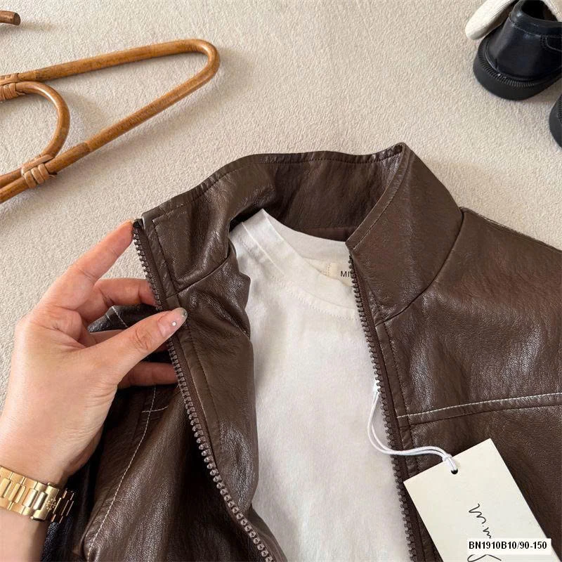 ÁO KHOÁC DA CHỮ LƯNG MMY 50959