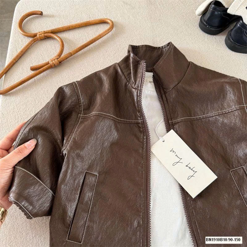 ÁO KHOÁC DA CHỮ LƯNG MMY 50959