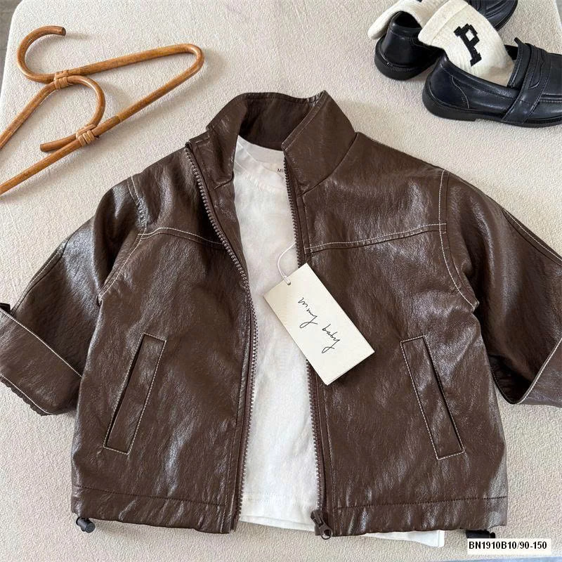 ÁO KHOÁC DA CHỮ LƯNG MMY 50959