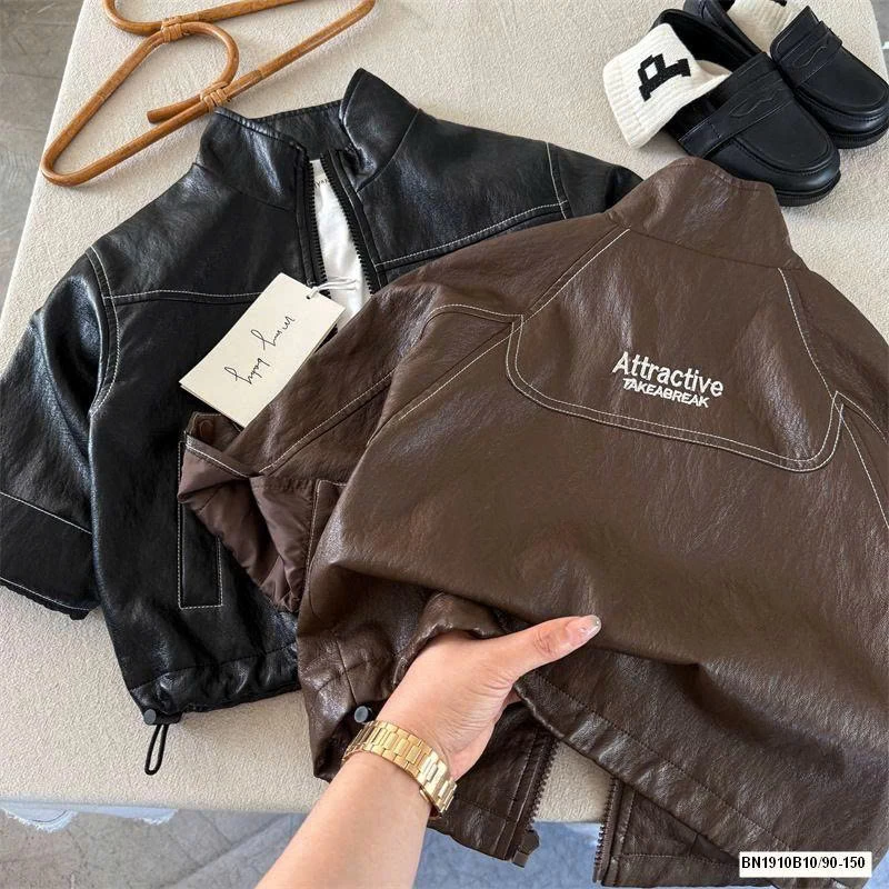 ÁO KHOÁC DA CHỮ LƯNG MMY 50959