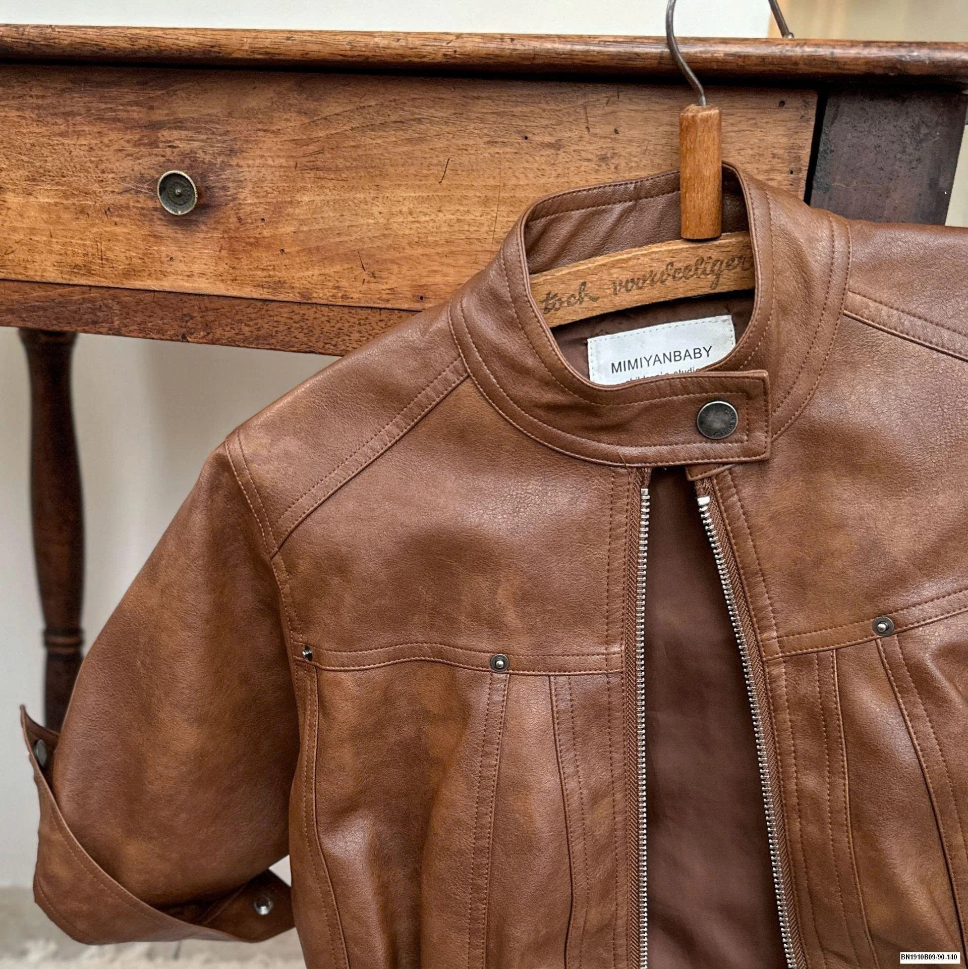 ÁO KHOÁC DA THỜI TRANG VINTAGE MMY 51160