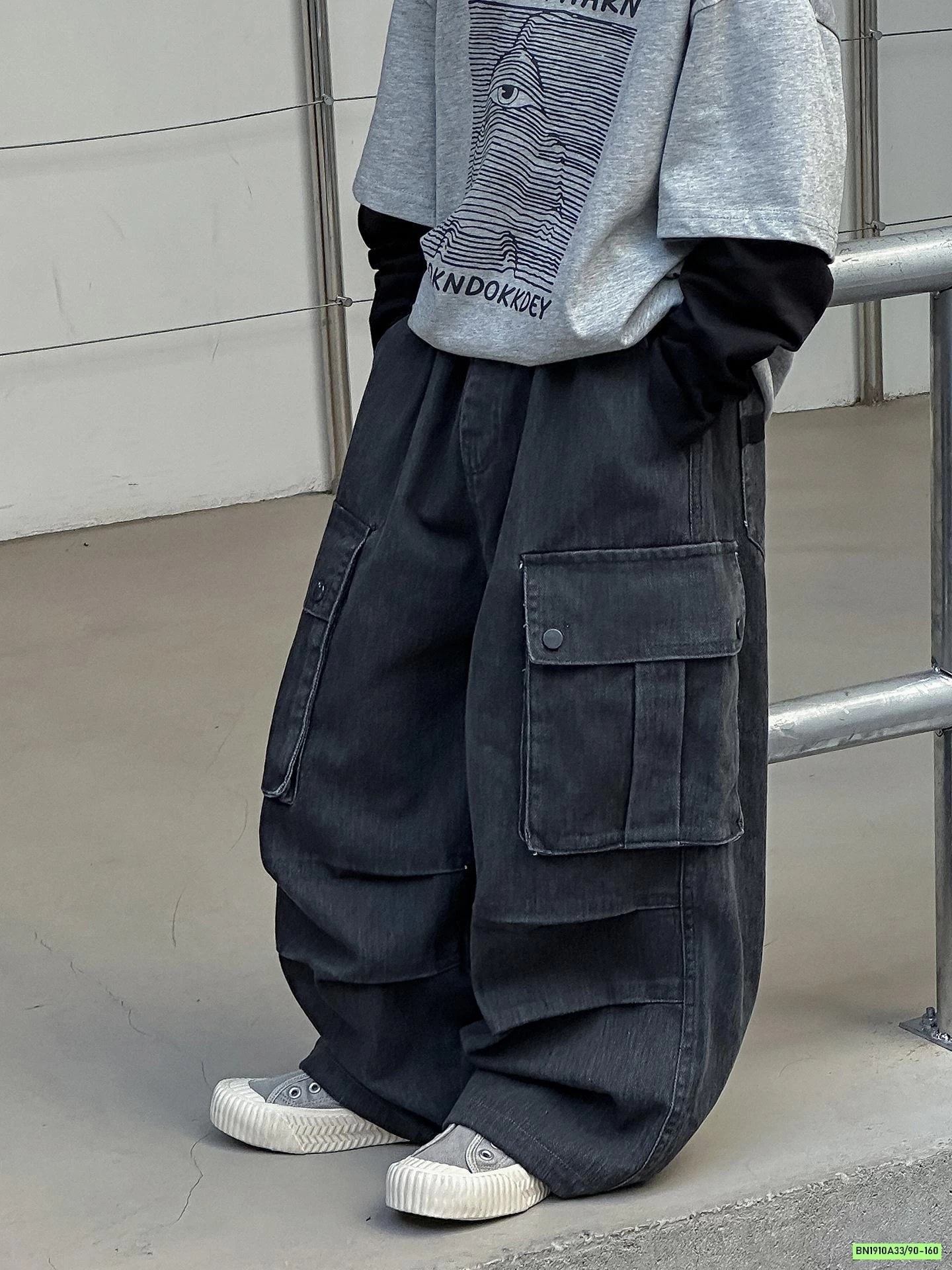 ÁO XÁM GIẢ 2 LỚP MIX JEANS TÚI HỘP