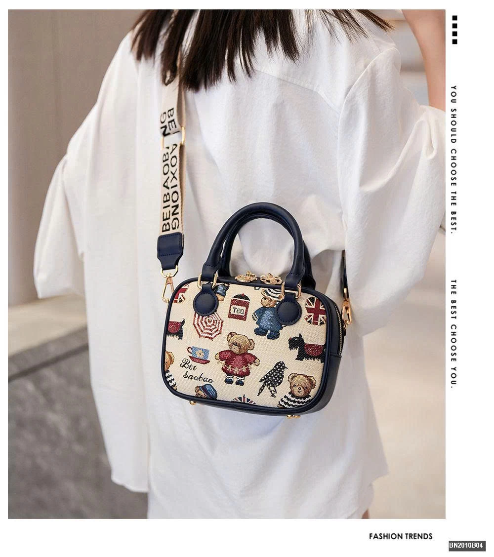 TÚI MINI ĐEO CHÉO 3 CHÚ GẤU CÓ QUAI XÁCH BEIBAOBAO