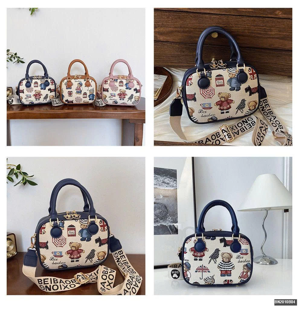 TÚI MINI ĐEO CHÉO 3 CHÚ GẤU CÓ QUAI XÁCH BEIBAOBAO