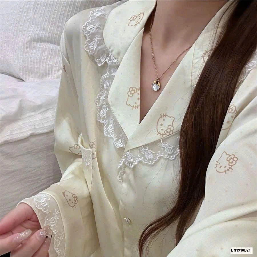 PIJAMA VIỀN REN KITTY