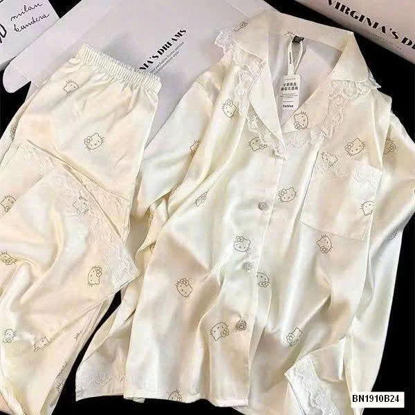 PIJAMA VIỀN REN KITTY