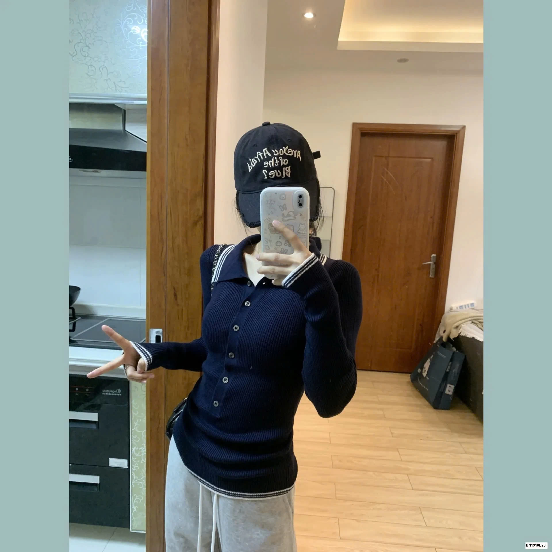 ÁO LEN NỮ XANH THAN