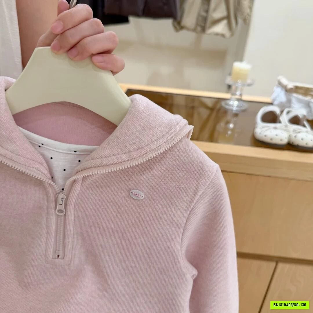SÉT NỈ HỒNG CỔ KHÓA NINGLI