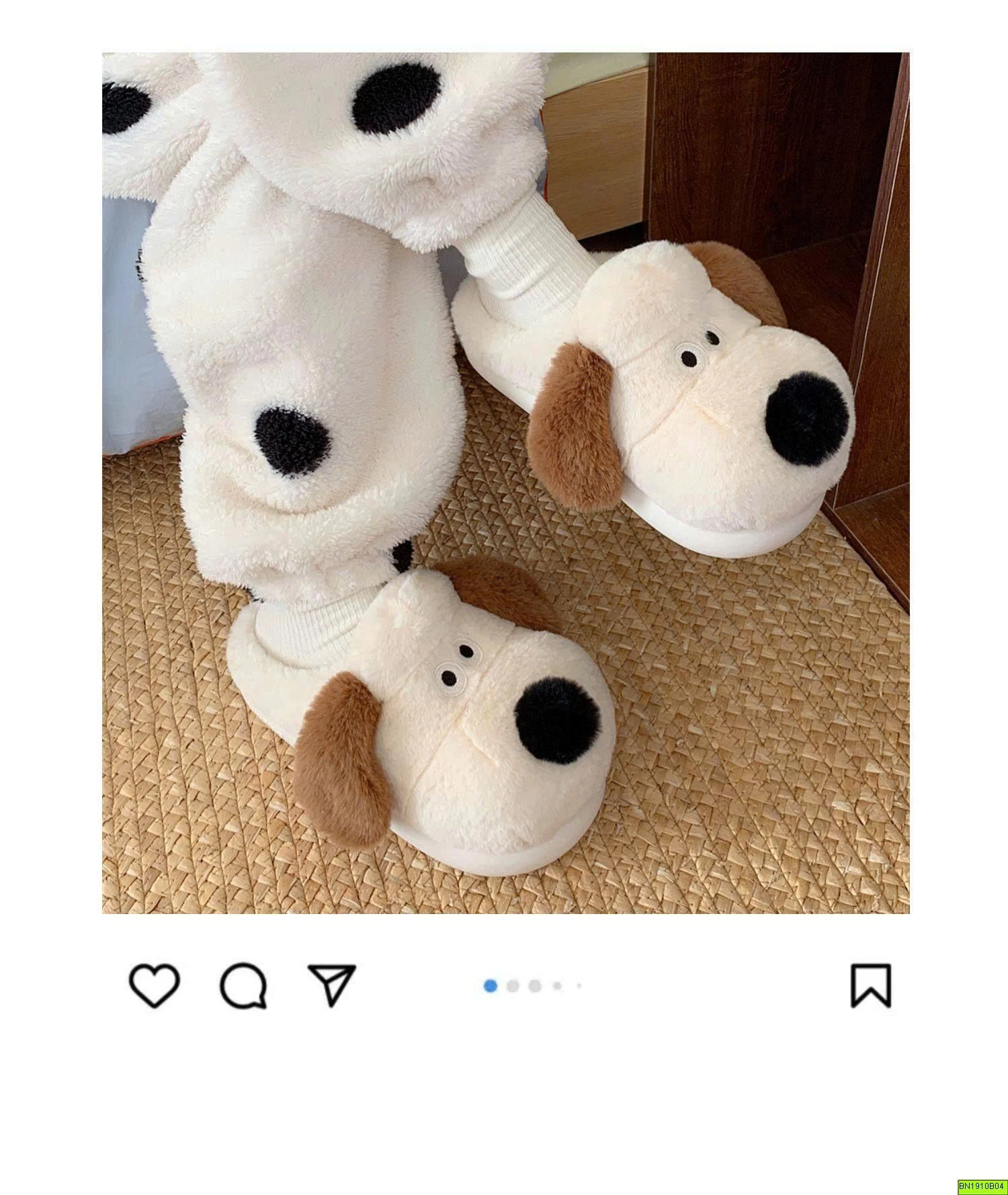 DÉP LÔNG CÚN CON ĐI TRONG NHÀ
