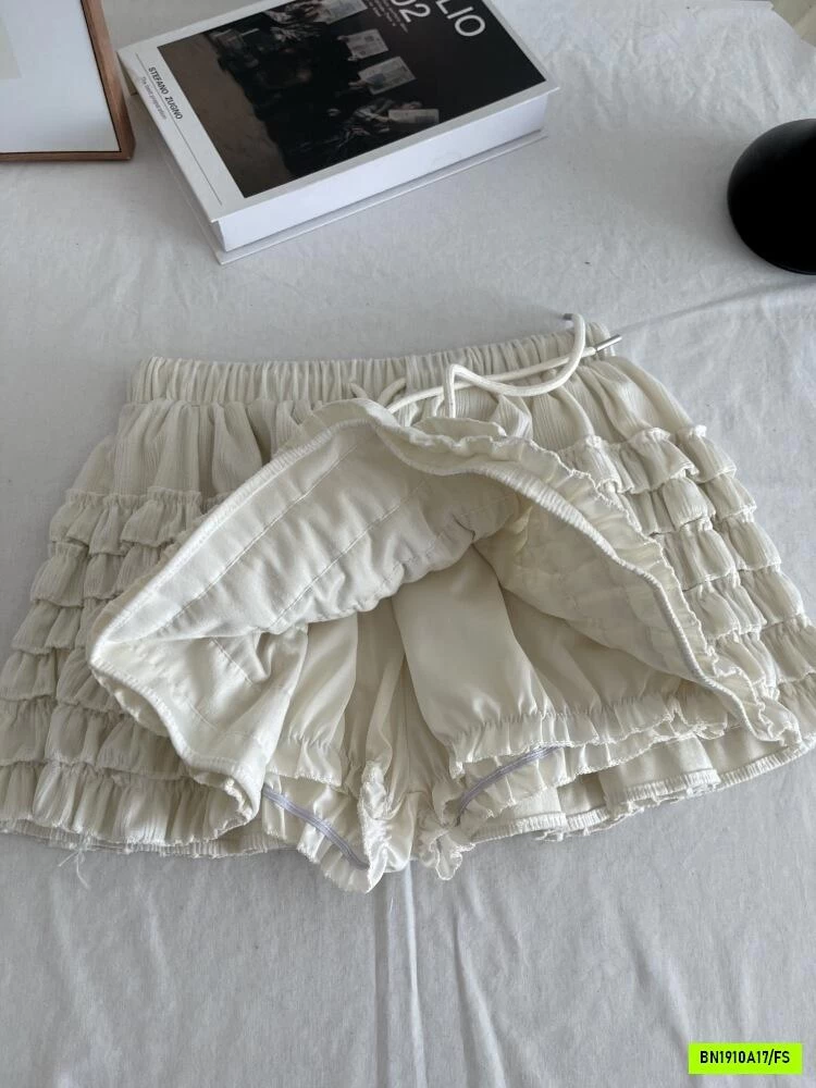CHÂN VÁY XẾP TẦNG BÈO