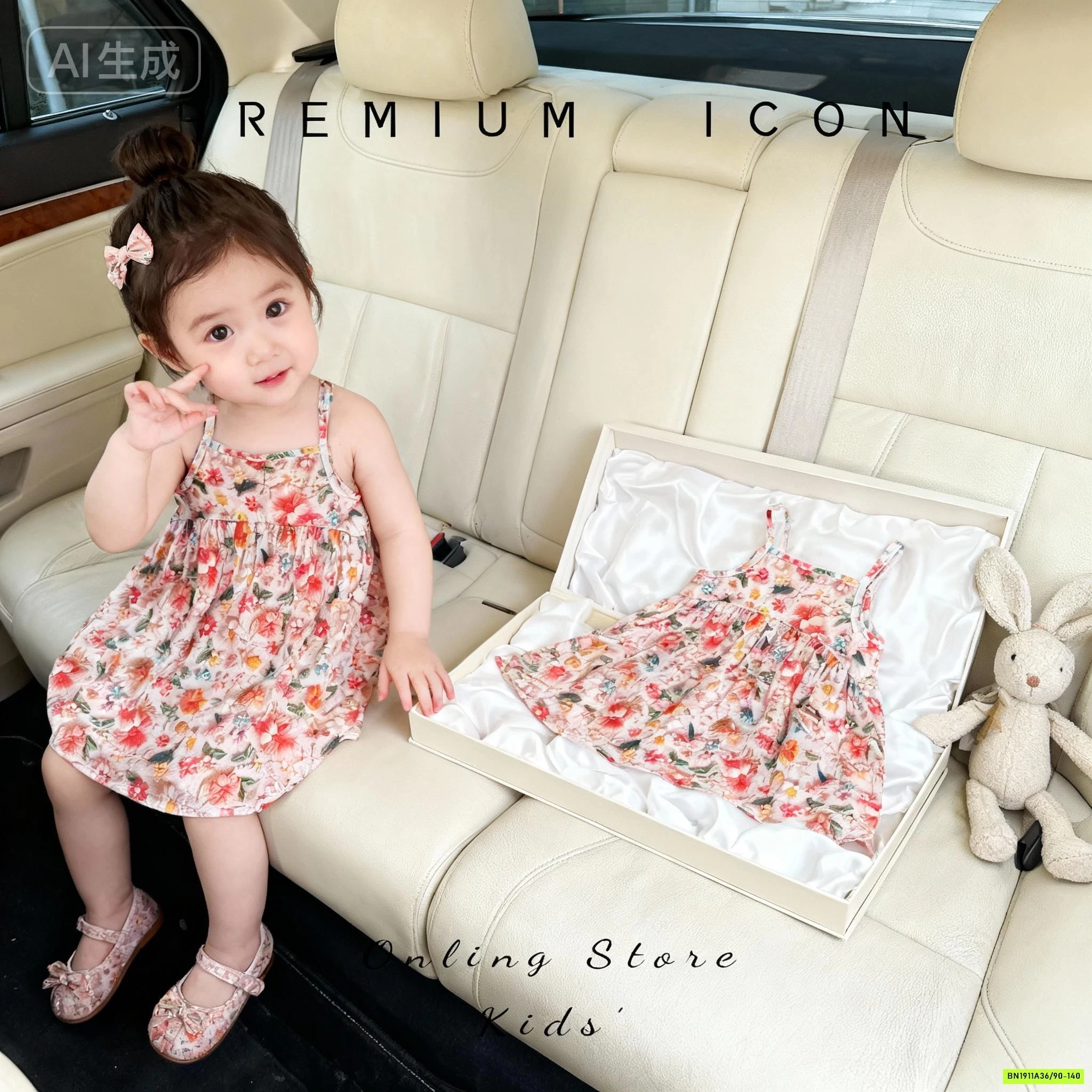 ĐẦM HOA 2 DÂY PREMIUM