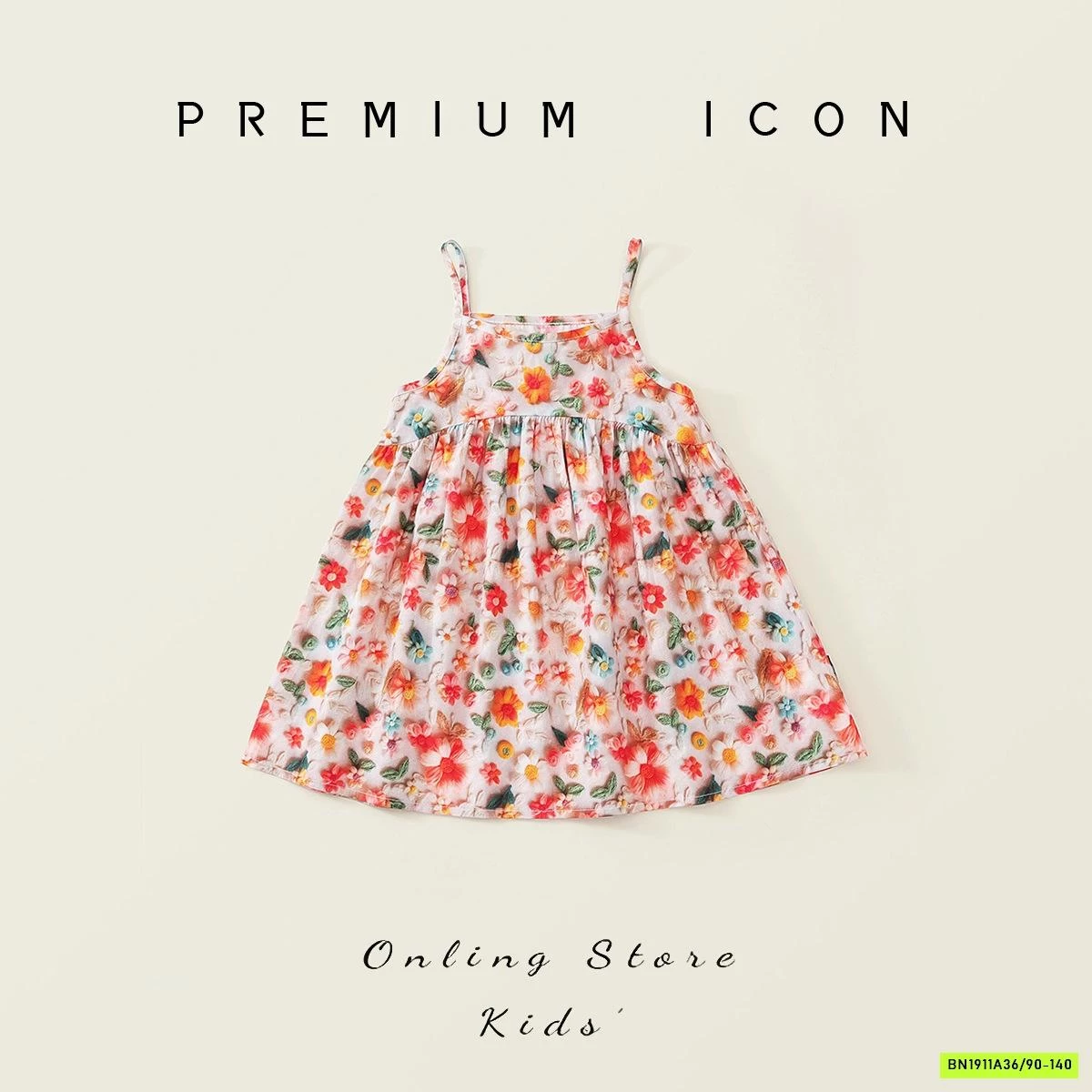 ĐẦM HOA 2 DÂY PREMIUM