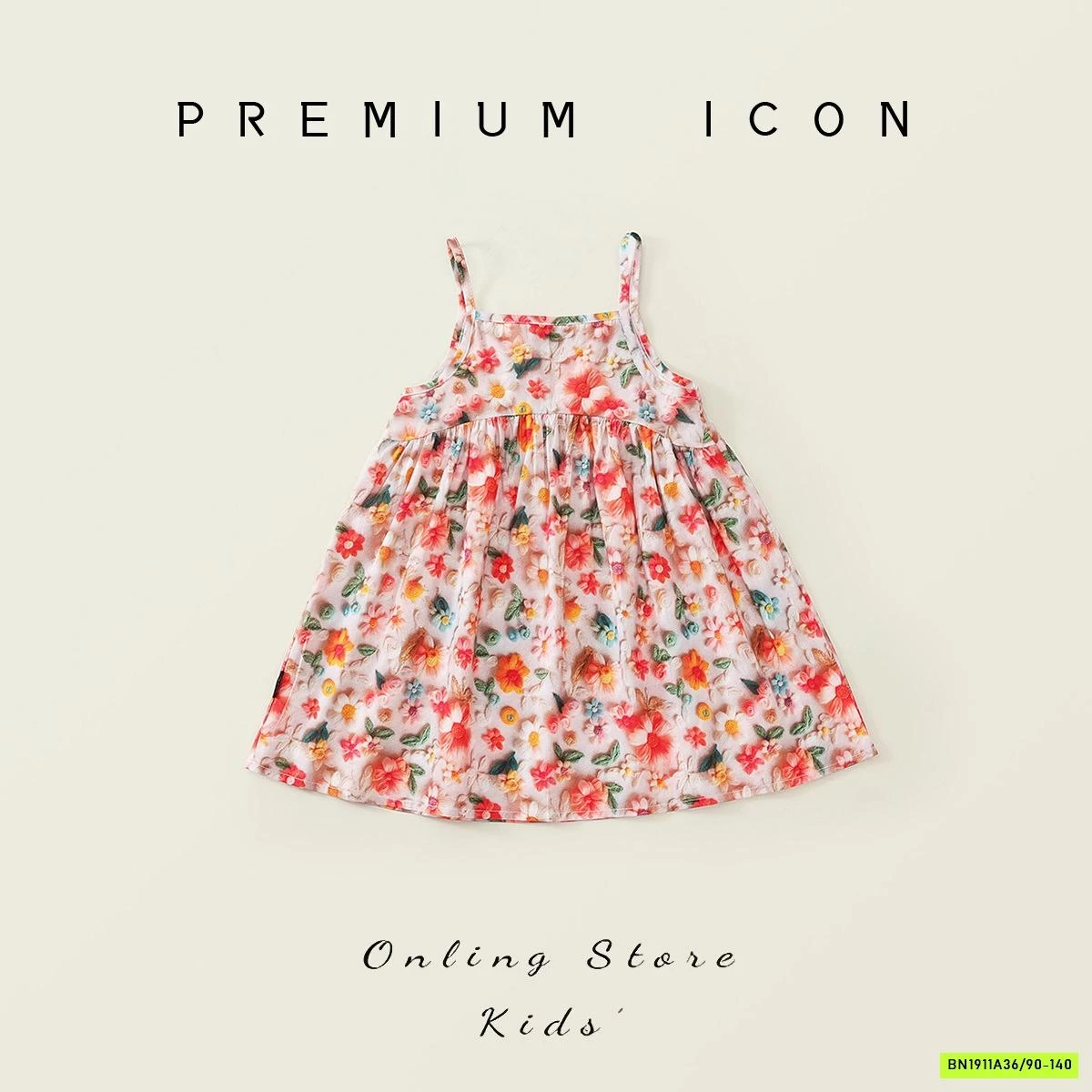 ĐẦM HOA 2 DÂY PREMIUM