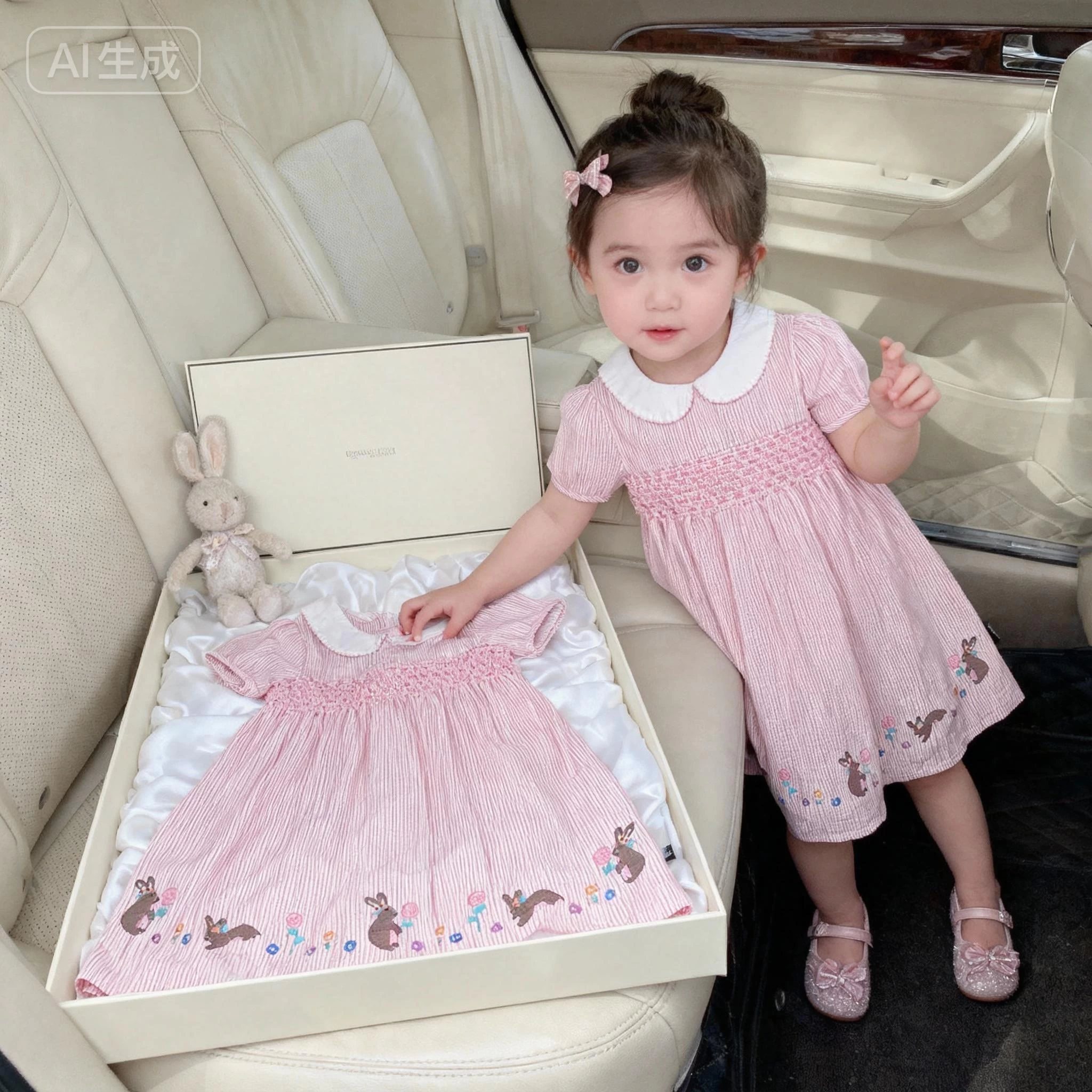 ĐẦM HỒNG THÊU CỔ SEN PREMIUM