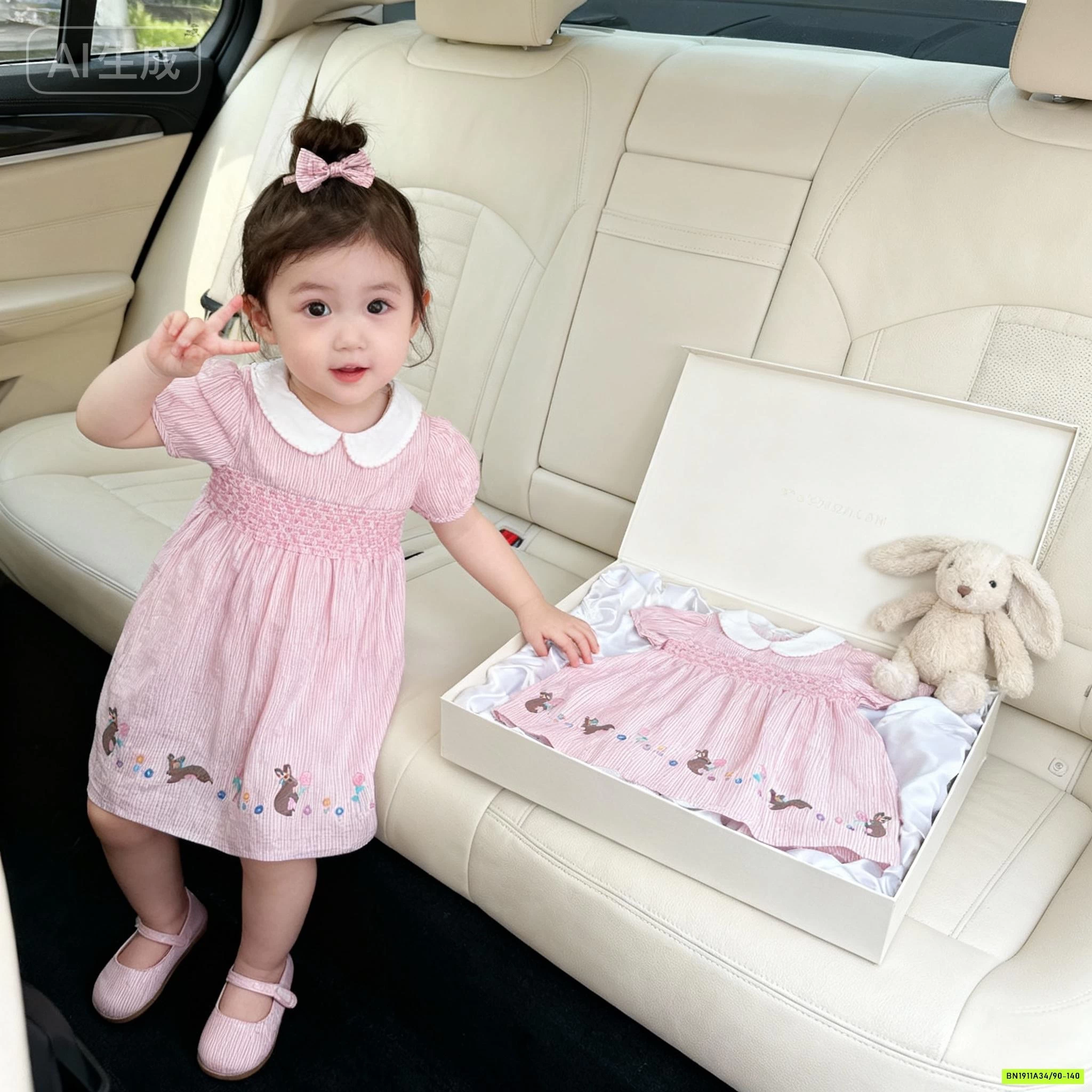 ĐẦM HỒNG THÊU CỔ SEN PREMIUM