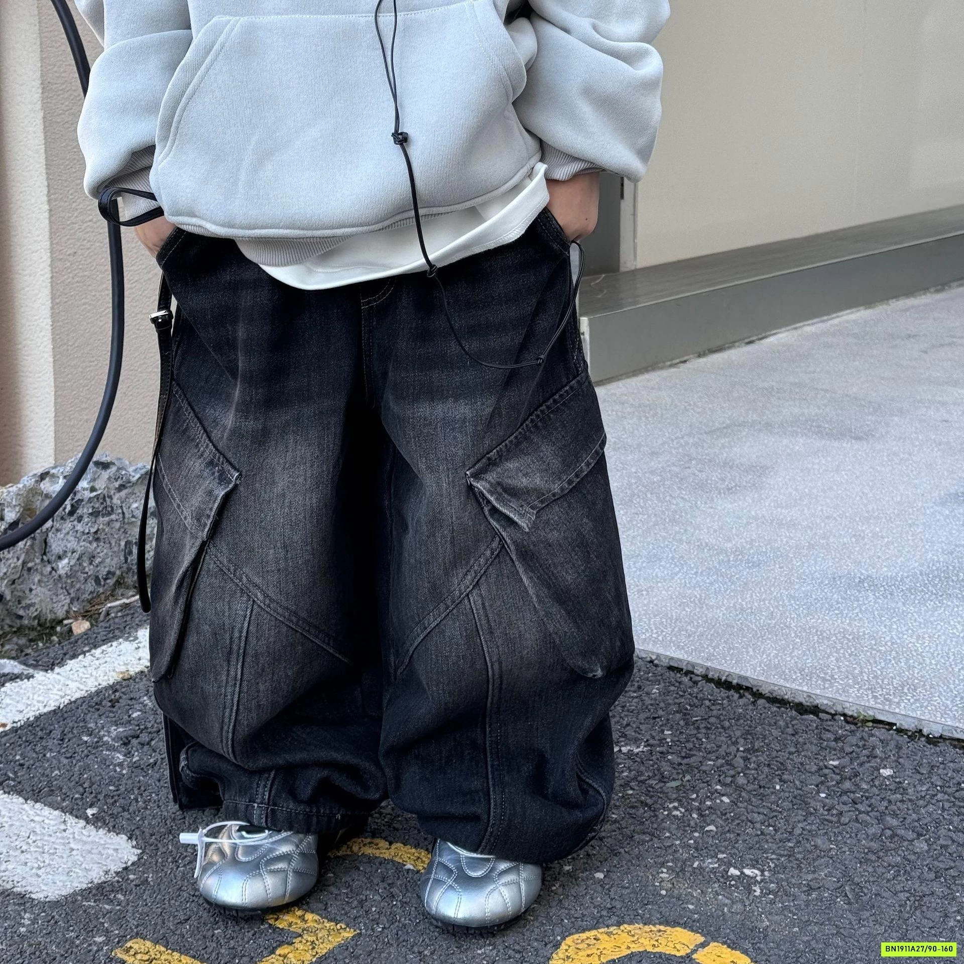 JEANS SUÔNG TÚI CHÉO CÁ TÍNH FANSHU