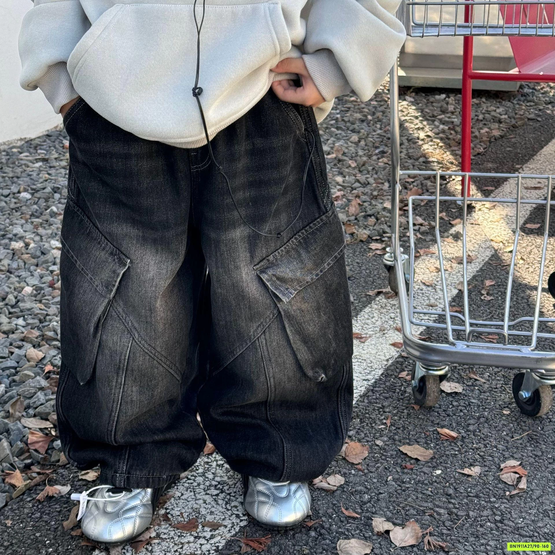 JEANS SUÔNG TÚI CHÉO CÁ TÍNH FANSHU