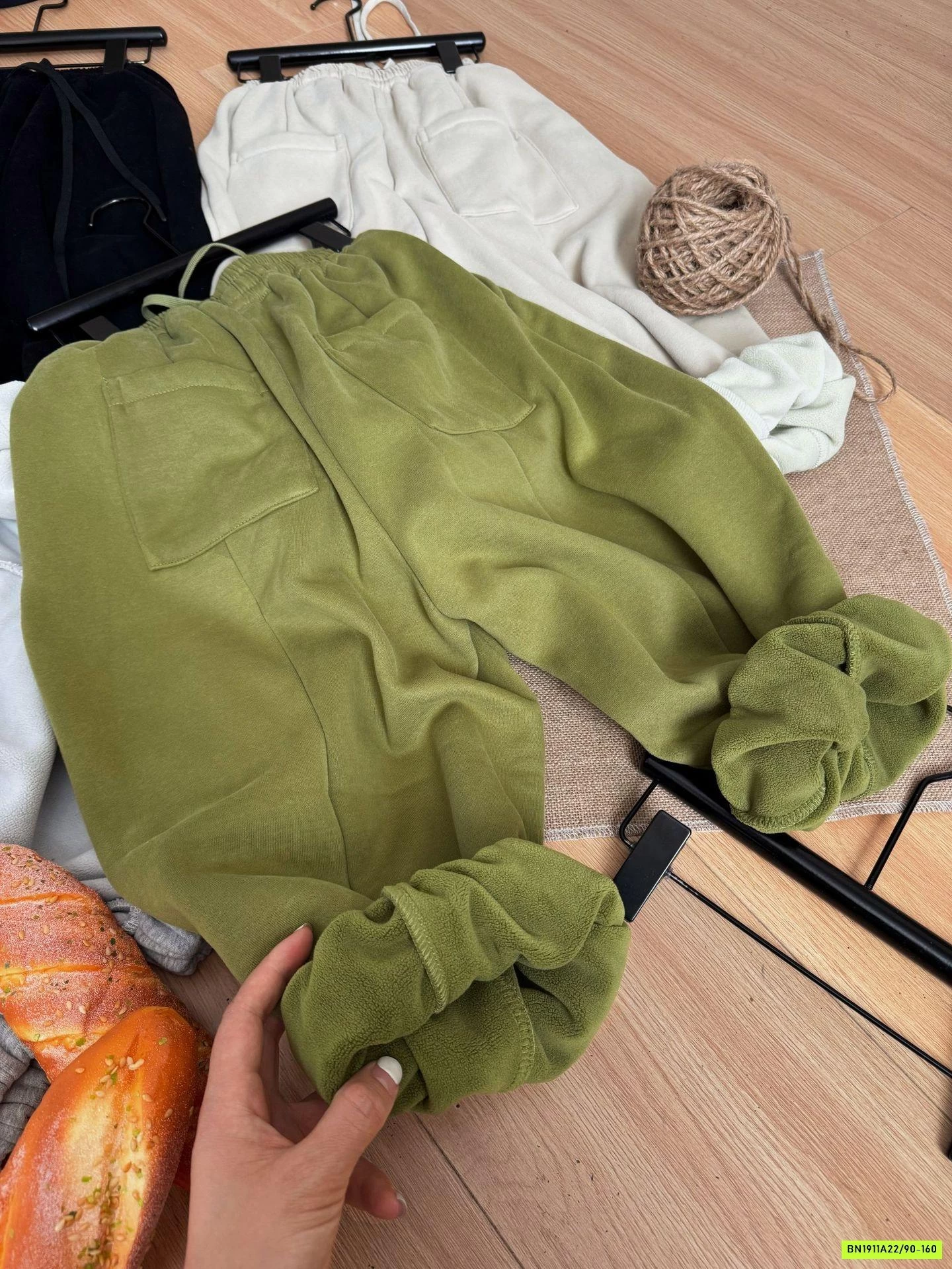 QUẦN NỈ LÓT LÔNG CỪU GÂN TRƯỚC