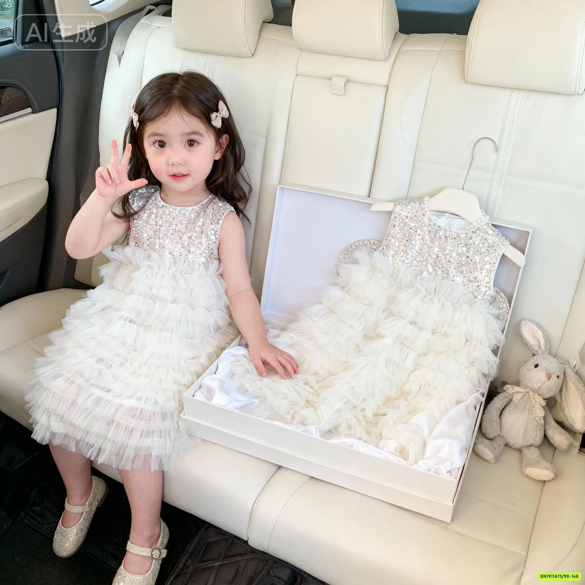 ĐẦM CÔNG CHÚA KÈM CÁNH BLING BLING