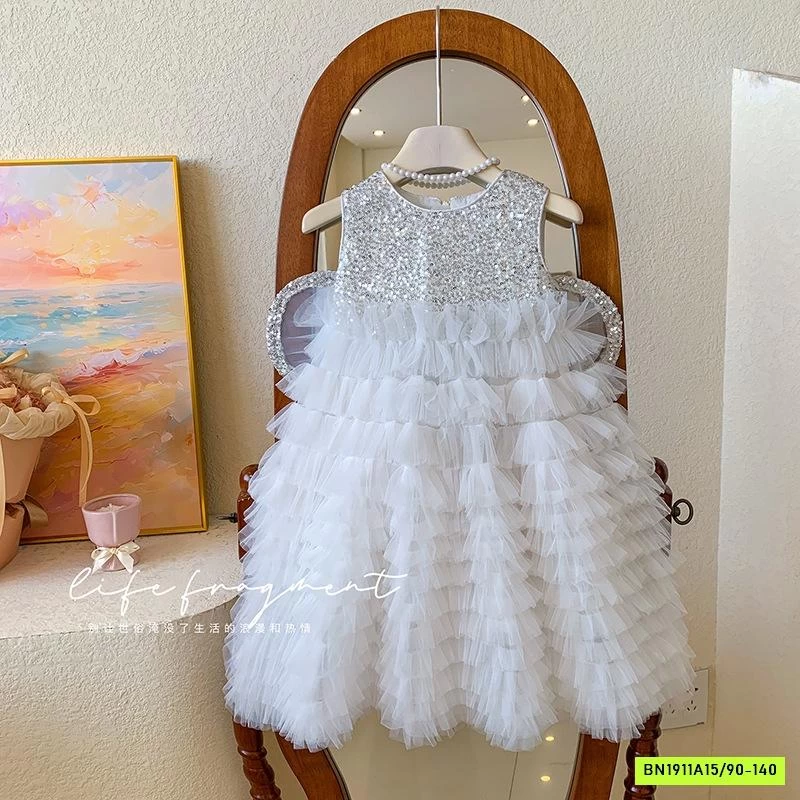 ĐẦM CÔNG CHÚA KÈM CÁNH BLING BLING