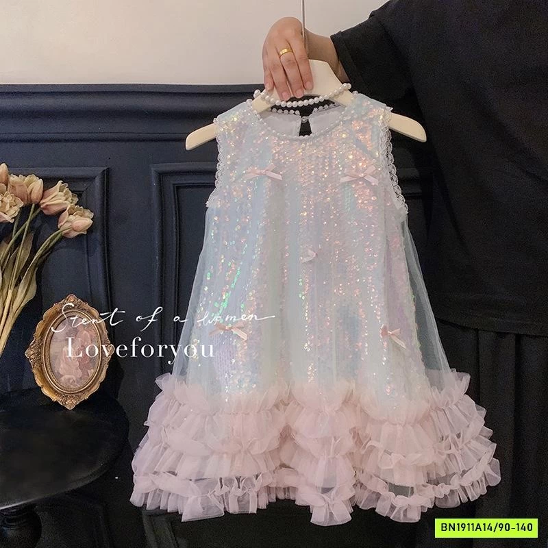 ĐẦM VOAN BLING VIỀN BÈO BLUETOWN