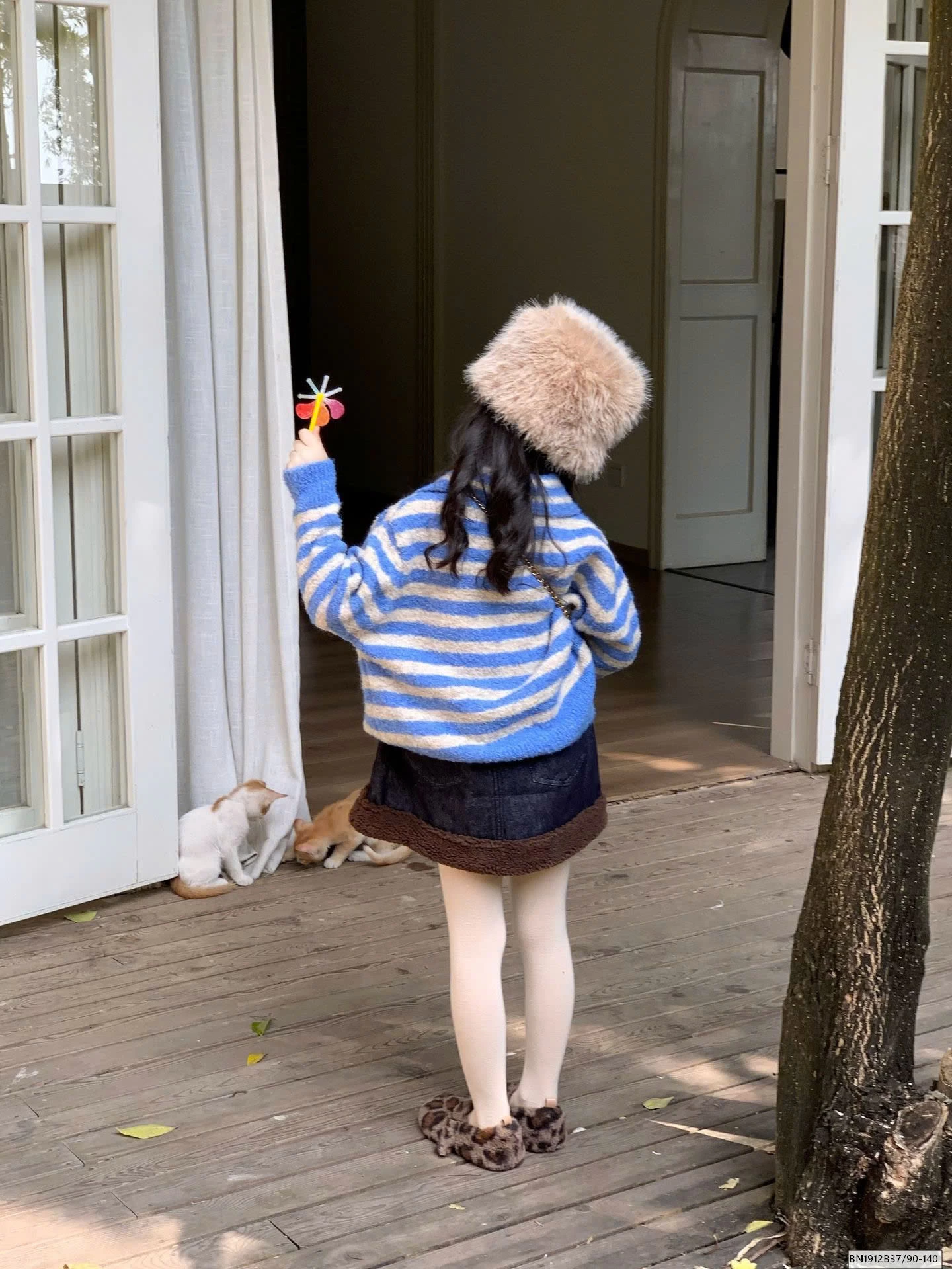 SET ÁO LEN XANH MIX CV JEAN LÓT LÔNG