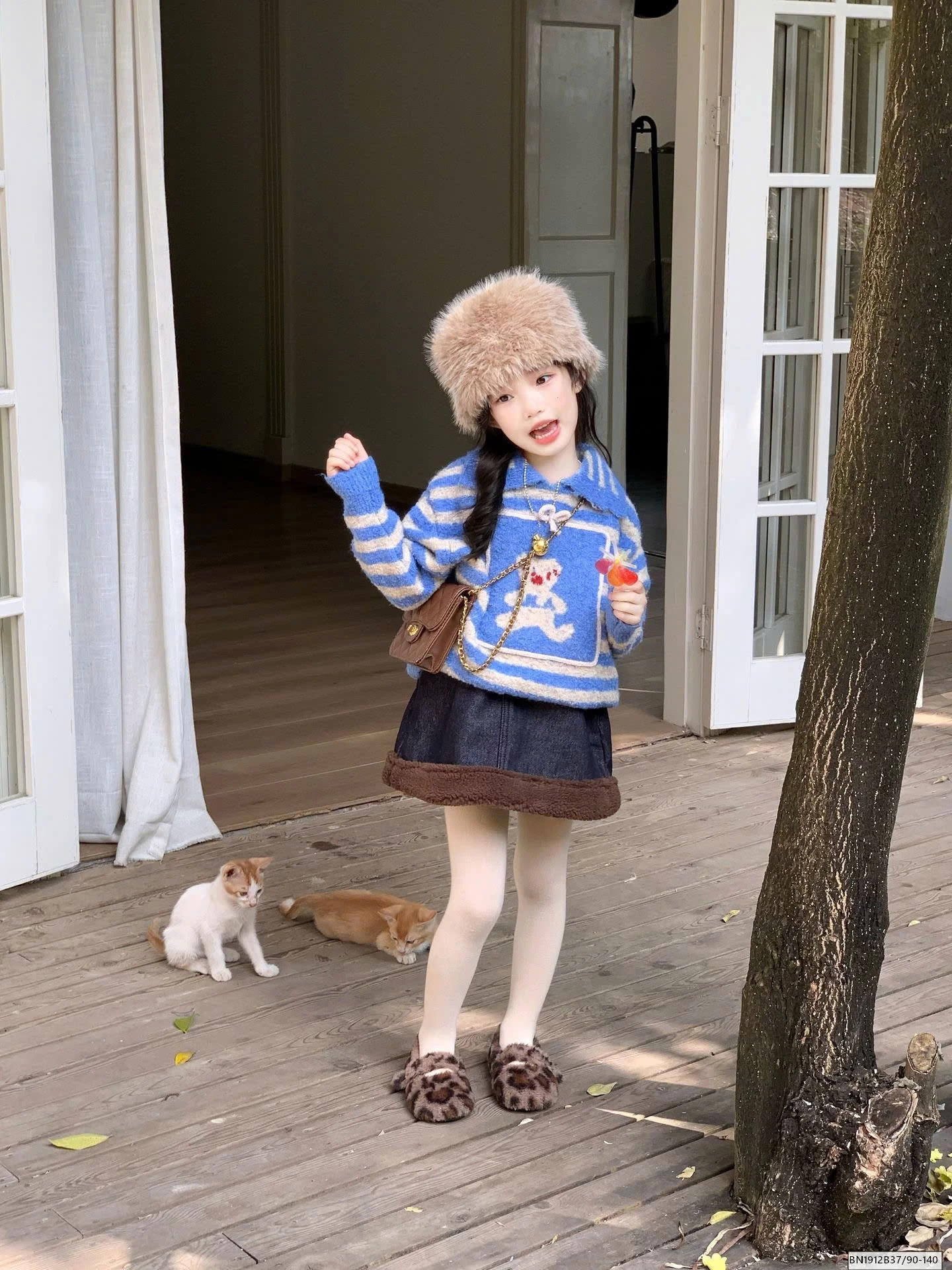 SET ÁO LEN XANH MIX CV JEAN LÓT LÔNG