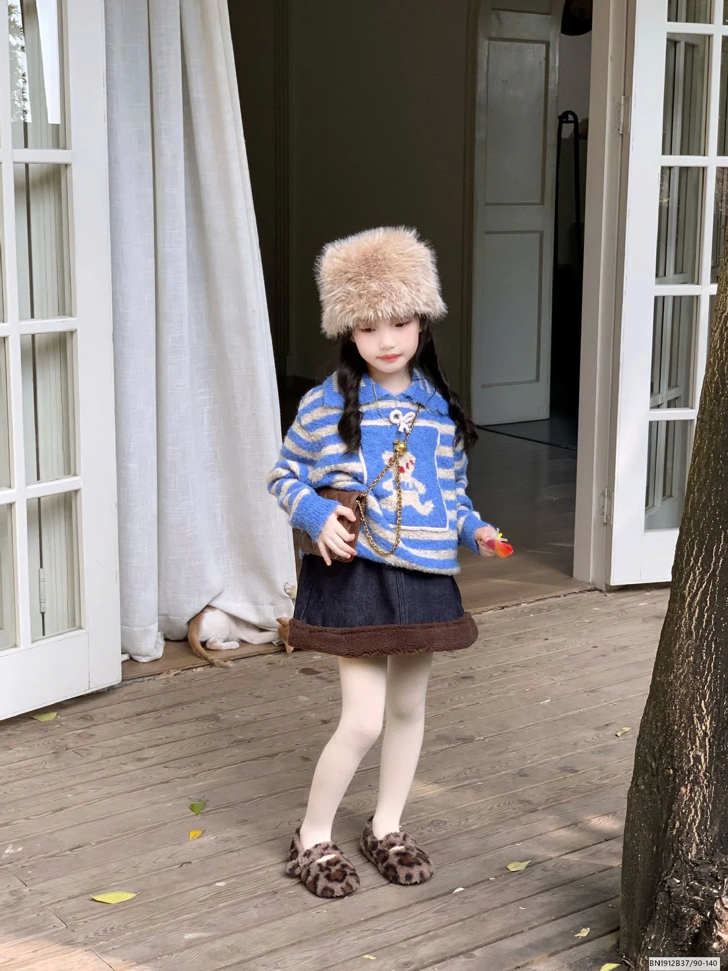 SET ÁO LEN XANH MIX CV JEAN LÓT LÔNG