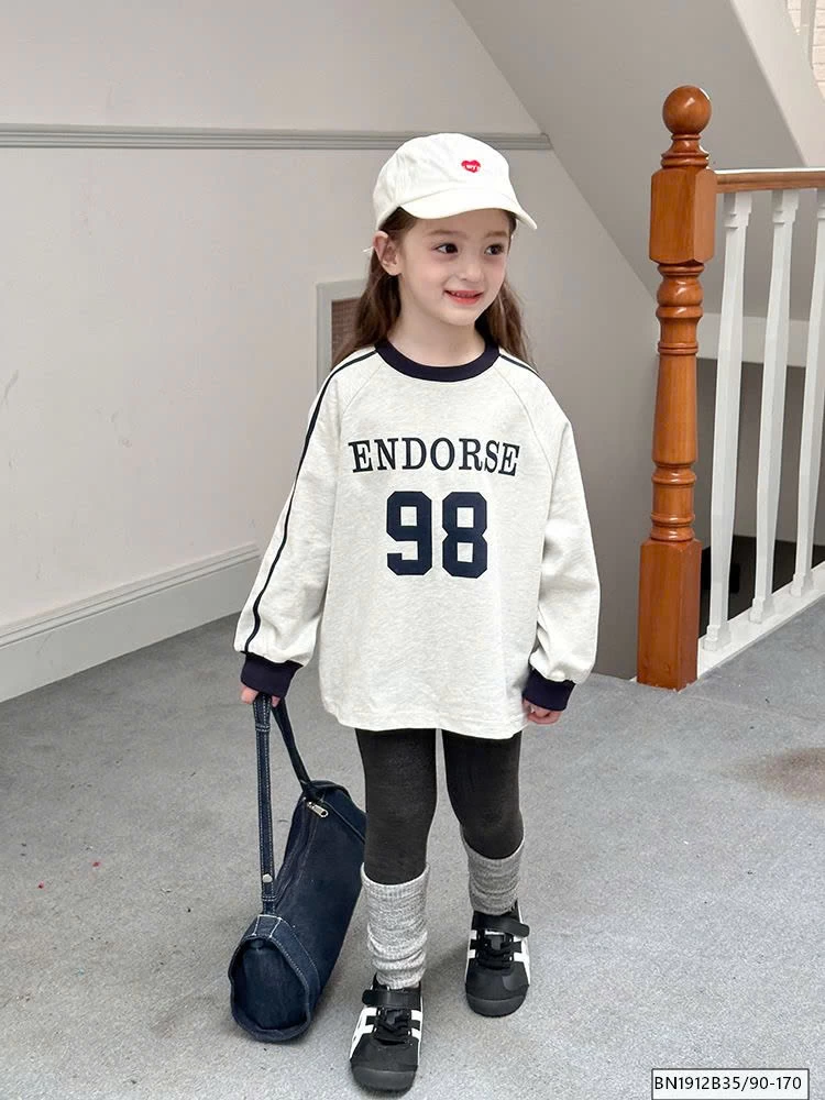 ÁO THUN SỐ 98 MÀU XÁM NHẠT AMBB  24Y017