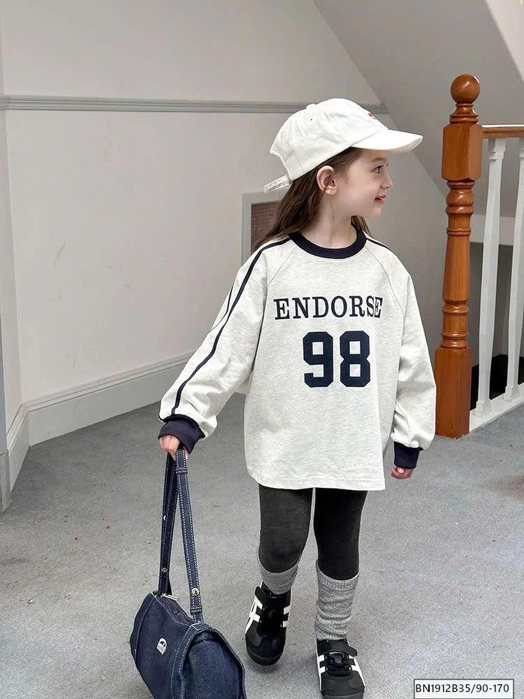 ÁO THUN SỐ 98 MÀU XÁM NHẠT AMBB 24Y017