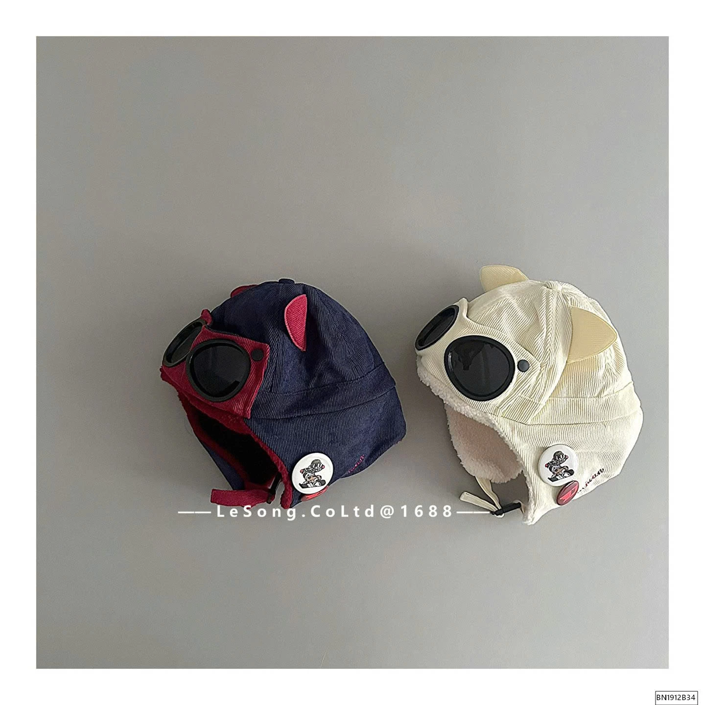 MŨ NHUNG LÓT LÔNG KÈM MẮT KÍNH