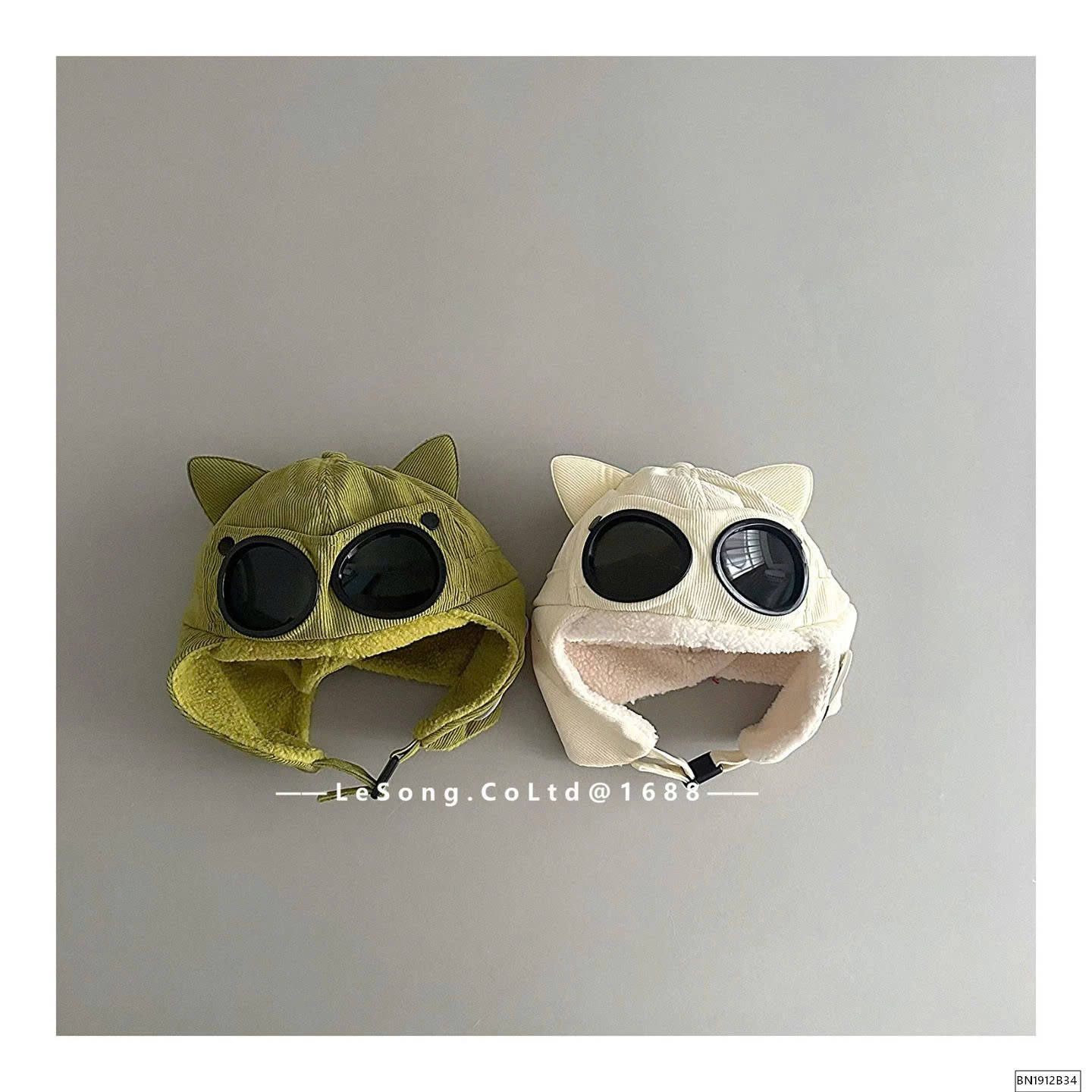 MŨ NHUNG LÓT LÔNG KÈM MẮT KÍNH